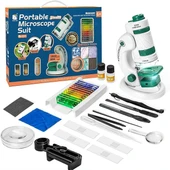 TechTic Dijital Mikroskop Seti 60-180x Büyütme El Mini Eğitici Çocuk Mikroskobu 21 Parça Eğitici Set - 6