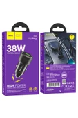 Hoco Z52 PD 38W Type-C ve USB Çıkışlı Araç Şarjı thumbnail 4