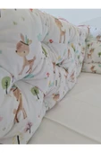 60x100 Beşik Kenar Koruma - 40cm Yükseklik - %100 Pamuk Kumaş - Antialerjik - Yıkanabilir - 2
