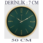 Dekoratif Duvar Saati Gold 50 CM - 3
