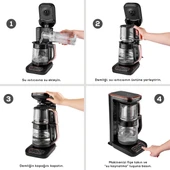 Karaca Robotea Pro 4 in 1 Konuşan Cam Çay Makinesi Black Chrome - 9