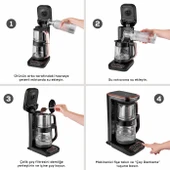 Karaca Robotea Pro 4 in 1 Konuşan Cam Çay Makinesi Black Chrome - 6