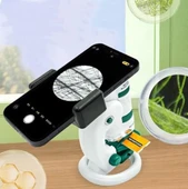 TechTic Dijital Mikroskop Seti 60-180x Büyütme El Mini Eğitici Çocuk Mikroskobu 21 Parça Eğitici Set - 2