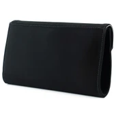 Erkan Saçmacı Siyah Süet Zincir Askılı Manyetik Kapaklı İç Cepli Zarif Abiye El Çantası - 4