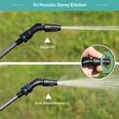 TechTic Elektrikli Yüksek Basınçlı Su Tabancası Bahçe Püskürtücü 5M Hortum 3 Nozul Araç Yıkama 7.4v thumbnail 10