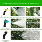 TechTic Elektrikli Yüksek Basınçlı Su Tabancası Bahçe Püskürtücü 5M Hortum 3 Nozul Araç Yıkama 7.4v thumbnail 11