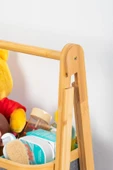 Porsima 3 Katlı Çekmeceli Dolap Ahşap Bambu Ayaklı Org. Oyuncak Sepeti Banyo Mutfak Düzenleyicisi - 4