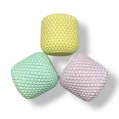 3 Renkli Baklava Desenli Set thumbnail 2