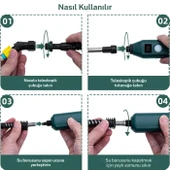 TechTic Yüksek Basınçlı Taşınabilir Elektrikli Bahçe Püskürtücü 3 Nozullu 2400mAh Bahçe Sulama Aracı - 10
