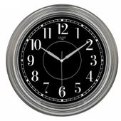 Dekoratif Duvar Saati Gri Renk 45 CM thumbnail 1