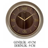 Dekoratif Duvar Saati Bej Renk 45 CM - 2