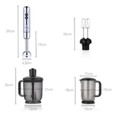KORKMAZ A447-16 MİA MEGA BLENDER SET INOX KROM - 3