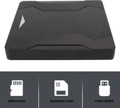 TechTic Harici DVD Sürücüsü USB 3.0 Type-C Sessiz CD Dvd Okuma Çok Fonksiyonlu MikroSD Kart SD Kart thumbnail 3