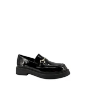 Disparita 257002 Hakiki Deri Loafer Kadın Ayakkabı Metal Tokalı - 6