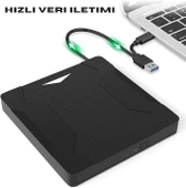 TechTic Harici DVD Sürücüsü USB 3.0 Type-C Sessiz CD Dvd Okuma Çok Fonksiyonlu MikroSD Kart SD Kart thumbnail 11