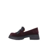 Disparita 257003 Hakiki Deri Loafer Kadın Ayakkabı Tokalı Fırfırlı thumbnail 8