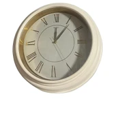 Dekoratif Duvar Saati Krem Renk 45 CM thumbnail 1