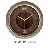 Dekoratif Duvar Saati Bej Renk 45 CM - 3