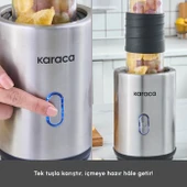 Karaca Smooth and Move Inox 350W Personal Kişisel Smoothie Blender - 7