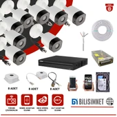 DAHUA 8 KAMERA AHD FULL HD GÜVENLİK KAMERASI GÜVENLİK SİSTEMİ FULL TAKIM SET 1 TB HDD - 1