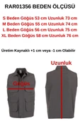 Erkek Keten Yelek Reguler Fit Yakalı Gri Renk RAR01356 - 7