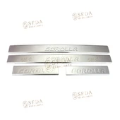 Toyota Corolla SD 2007 > 2012 Kapı Eşiği 4 Prç. P. Çelik thumbnail 2