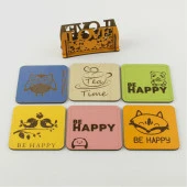 Mdf Bardak Altlığı 6 Adet - 1