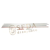 VW Jetta 6 SD 2011 > Cam Çıtası 6 Prç. P. Çelik thumbnail 3