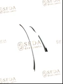 VW Golf 7 HB 2013 > Arka Tampon Çıtası 3 Parça P. Çelik thumbnail 3