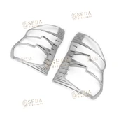 Ford Courier Van 2014 > 2023 Stop Çerçevesi 2 Prç. ABS Krom thumbnail 1