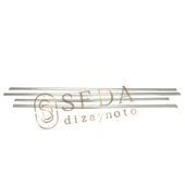 Renault Laguna 2 SD 2003 > 2008 Cam Çıtası 4 Prç. P. Çelik thumbnail 3