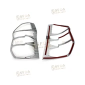 Ford Courier Van 2014 > 2023 Stop Çerçevesi 2 Prç. ABS Krom thumbnail 4