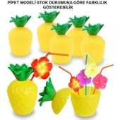 Ananas Pipetli Bardak - 1