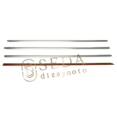 Renault Clio 2 HB 1999 > 2006 Cam Çıtası 4 Prç. P. Çelik thumbnail 4