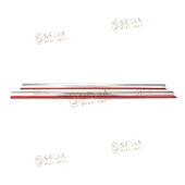 Renault Megane 2 SD/SW 2004 > 2010 Cam Çıtası 4 Prç. P. Çelik-SD thumbnail 4