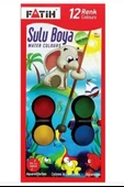12 Renk Fatih Sulu Boya 35x50 cm Telli Spralli Resim Defteri Resim Paleti Resim Fırçası Temizleme Kabı Suluboya Okul - 2