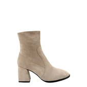 Hobby 2610 Hakiki Deri Topuklu Kadın Bot thumbnail 1