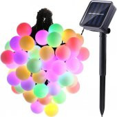 50 Led Renkli Solar Güneş Enerjili Bahçe Teras Balkon Ağaç Lambası Aydınlatması - 4