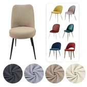 Mucit Home  Oval Sandalye Kılıfı ,Bambu Kareli Kumaş Esnek Lastikli, açık kahverengi 6 Adet - 1