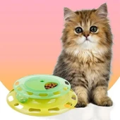 Derin Stok® Döner Tablalı Kedi Yemek Yeme Kabı Eğlenceli Kedi Yemek Tabağı - 5