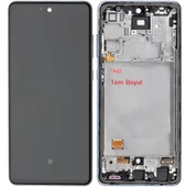 Tkgz - Samsung Galaxy A72 - SM-A725 Uyumlu Lcd Ekran Dokunmatik SERVİCE - PACK - SİYAH FULL ÇITALI thumbnail 2