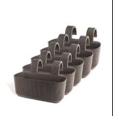 Omnipazar KRS-249 Plastik Pera Askılı Balkon Saksı 3.2 Lt Kahverengi 5 Adet thumbnail 1