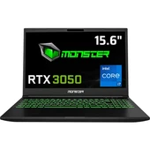 Monster Abra A5 V20.6.1 i7-13620H 16 GB 1 TB SSD RTX3050 15.6" W11H Full HD Gaming Laptop - 1