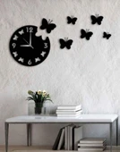 Kelebek modern Ahşap dekor Saat - 1