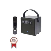 Bts-1688 Yeşil Mikrofonlu Karaoke Bluetooth Hoparlör - 1