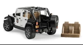 Bruder Oyuncak Jeep Wrangler Ur Polis Aracı ve Memur Br02526 - 4