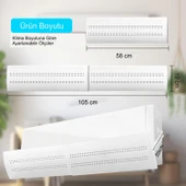 TriLine Delikli Ayarlanabilir 58-105 CM Klima Hava Yönlendirici Klima Aparatı Klima Siperliği thumbnail 4