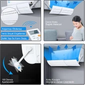 TriLine Delikli Ayarlanabilir 58-105 CM Klima Hava Yönlendirici Klima Aparatı Klima Siperliği thumbnail 5