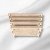 Ahşap boyanabilir ayaklı dikdörtgen 4'lü sunumluk-tepsi takımı thumbnail 8