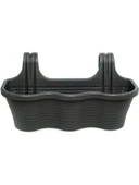 Omnipazar SO-TOM5 Tombik Askılı Balkon Saksı 10 Lt Antrasit 6 Adet thumbnail 5